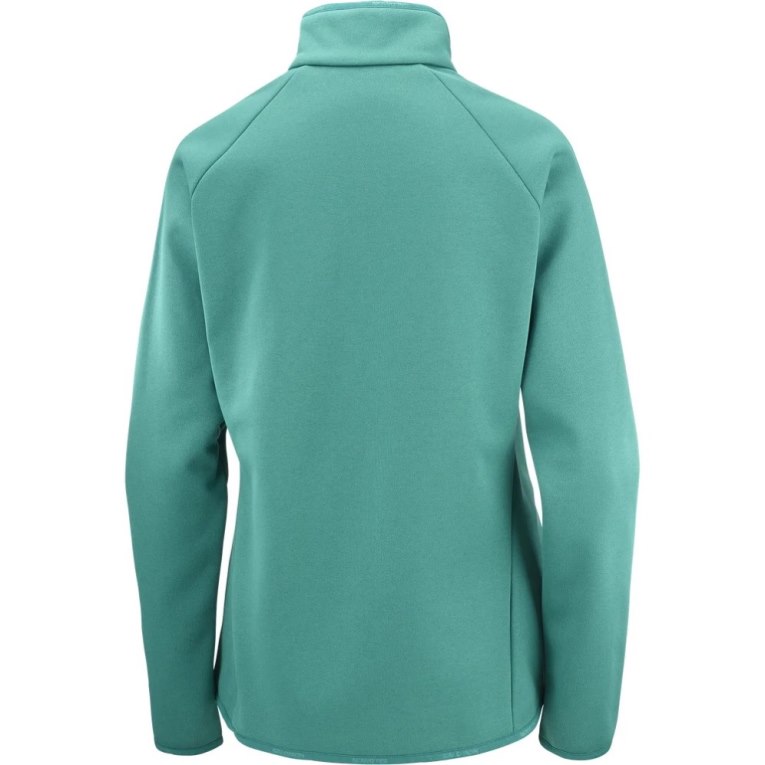 Casaco Salomon Essential Warm Half Zip Feminino Verdes | PT V90261